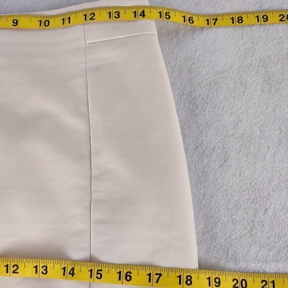 H&M Women's Light Beige, Tan, Cotton Blend Pencil Skirt With Pockets Size 8 - Picture 8 of 10
